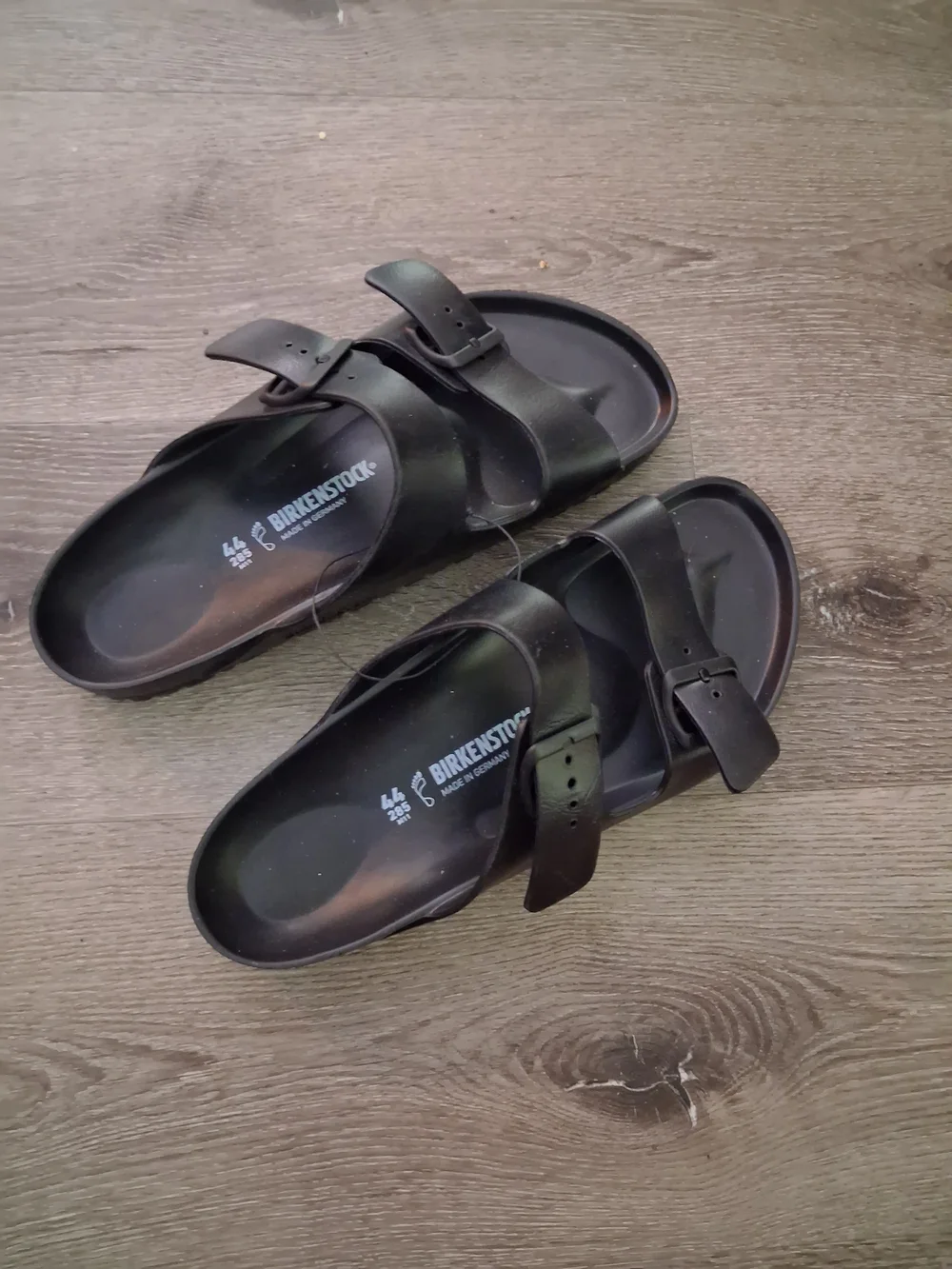 Birkenstock Men’s Black Two-Strap Slide Sandals